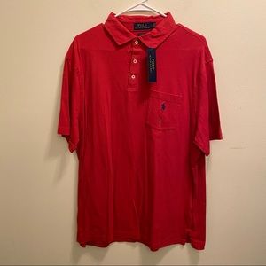 Polo Ralph Lauren Red Polo Shirt Large NWT New